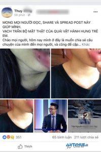 Em vợ BTV Minh Tiệp bị bạo hành